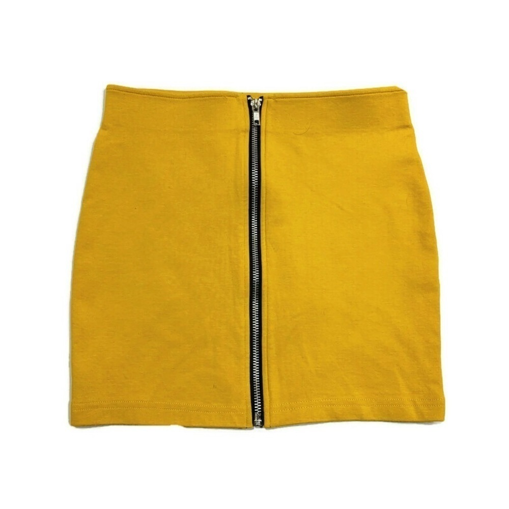 H&M exposed zipper mini skirt‎